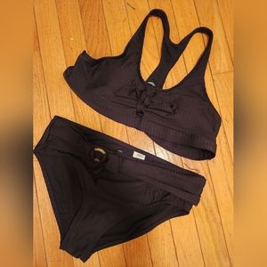 No boundaries Juniors XXL black bikini